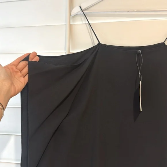 THEORY NWT Petteri Rosina Crepe Camisole Cami Tank Top Blouse S Black - Picture 7 of 10